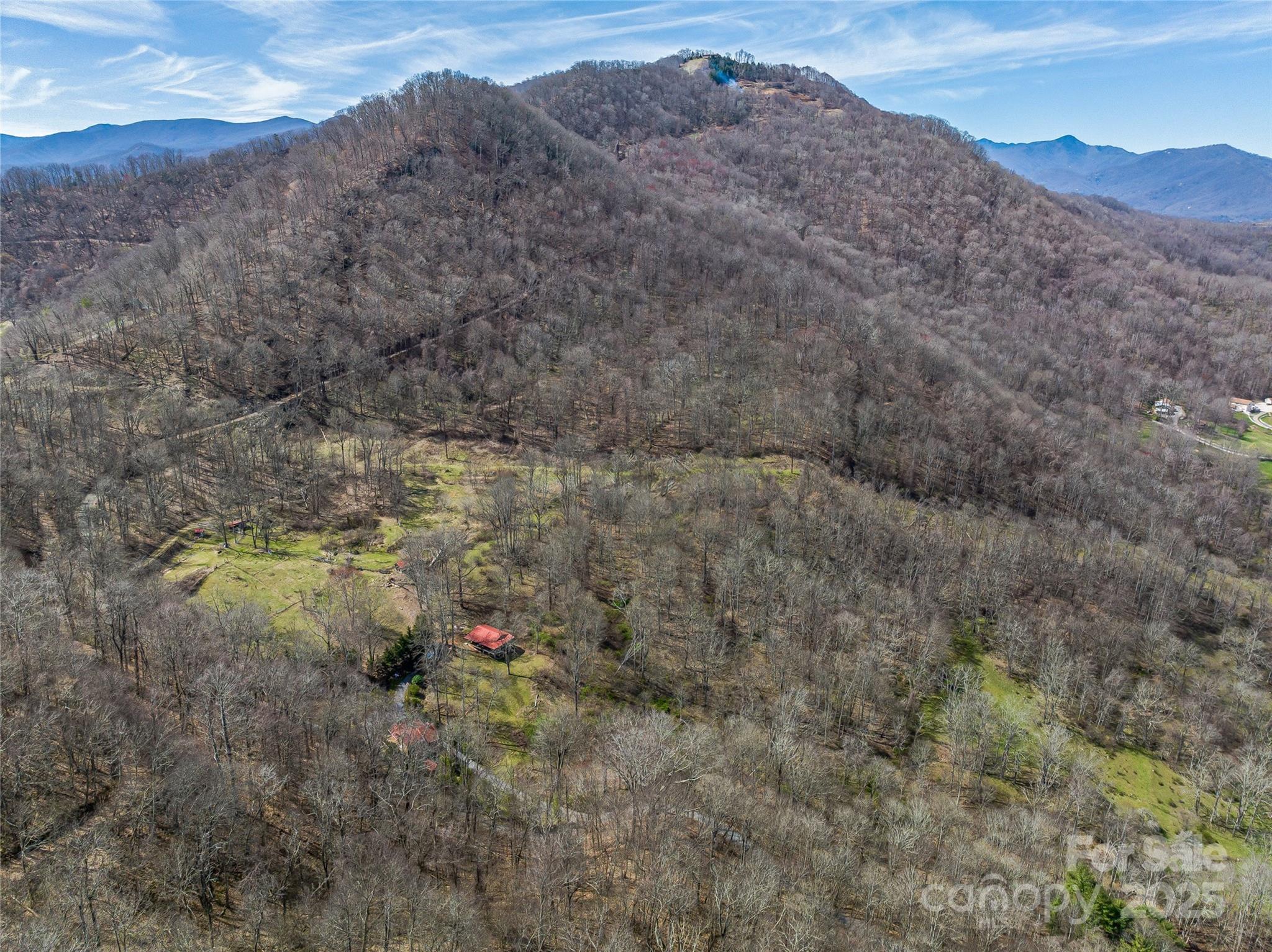 999 Cracker Trail Clyde, NC 28721 - Photo 22 of 23 a view of mountains in middle of the green field