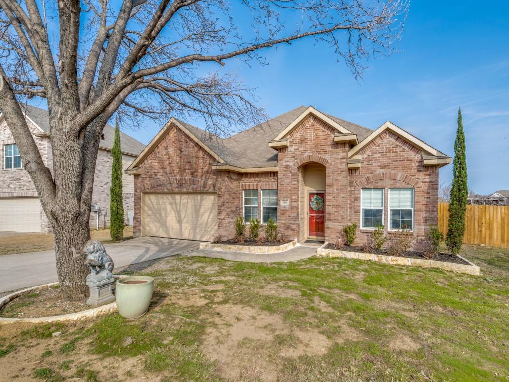 305 Sheridan Road Oak Point, TX 75068 - Photo 2 of 25 a front view of a house with swimming pool and porch
