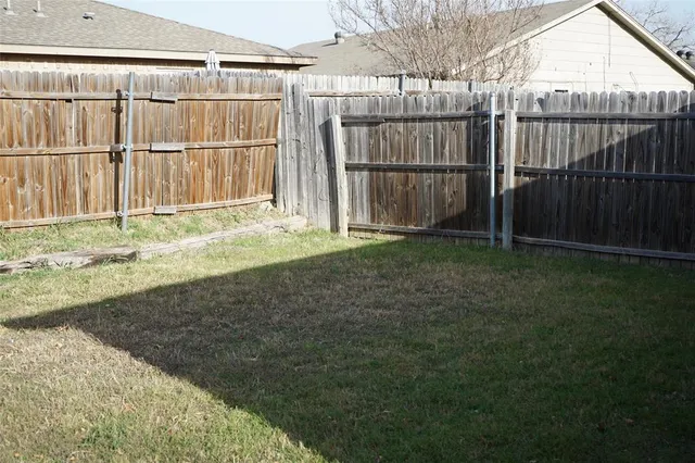 a backyard of a house