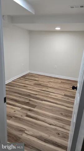 a view of a room with washing machine