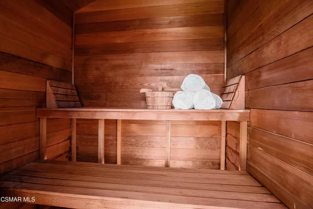 a view of wooden door