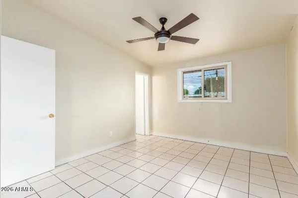 a view of an empty room