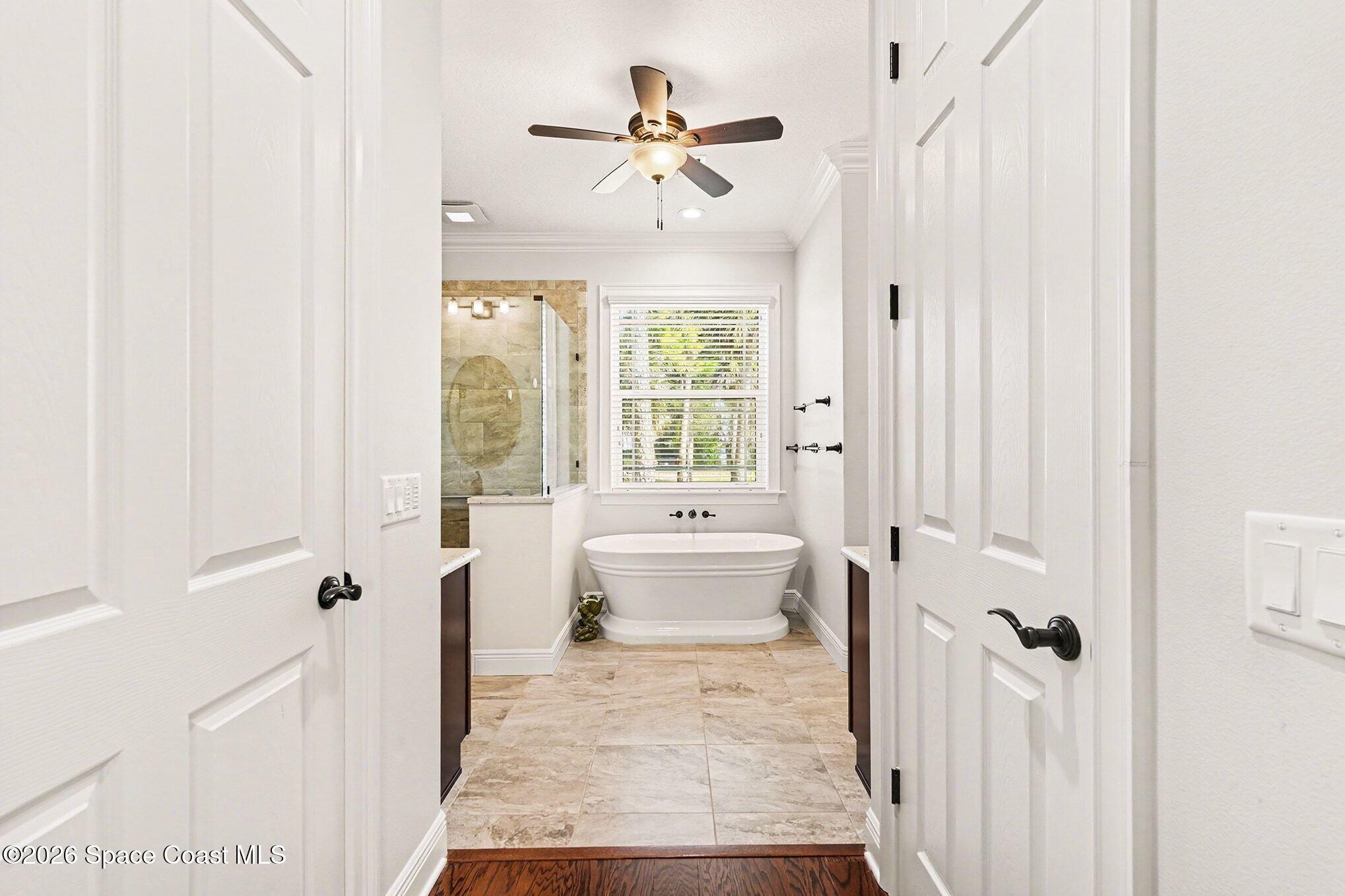 5440 Riveredge Drive Titusville, FL 32780 - Photo 29 of 55 View into Primary Bathroom