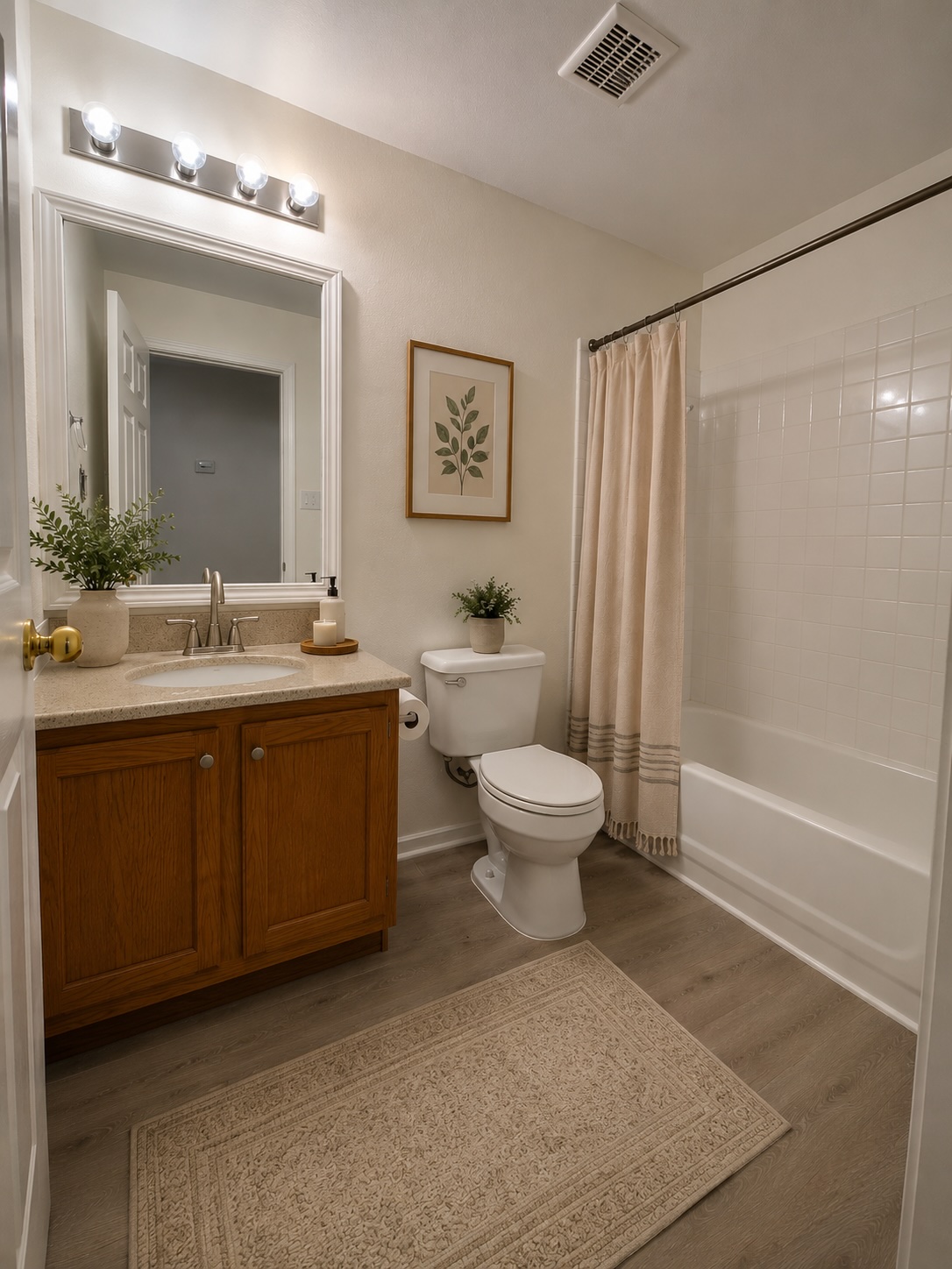 17843 Loch Linnhe Loop Pflugerville, TX 78660 - Photo 20 of 23 a bathroom with a double vanity sink toilet and shower