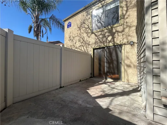 a backyard of a house