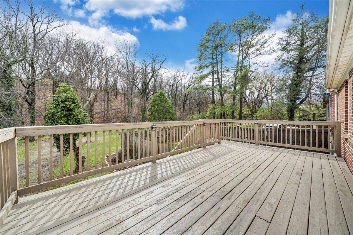 910 Brandon Avenue Southwest Roanoke, VA 24015 - Photo 35 of 50 a view of balcony with wooden floor and fence