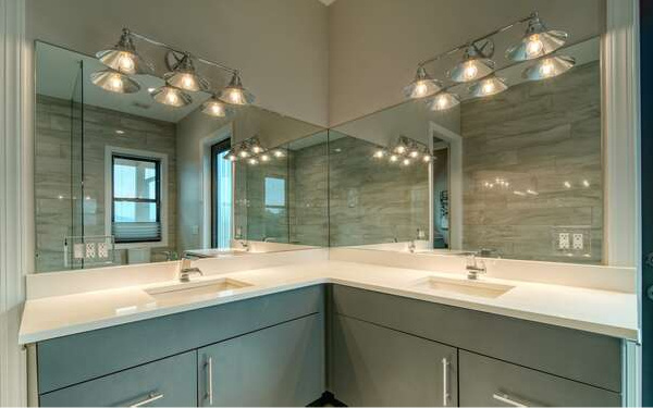 740 Chestnut Mountain Road Blairsville, GA 30512 - Photo 30 of 75 a bathroom with a sink double vanity and a mirror