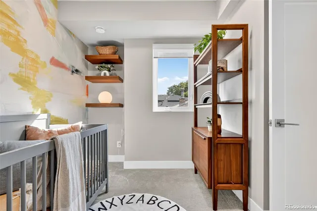 a view of front door and bedroom