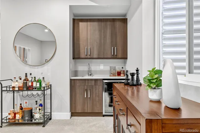 a kitchen with sink and lots of counter top space