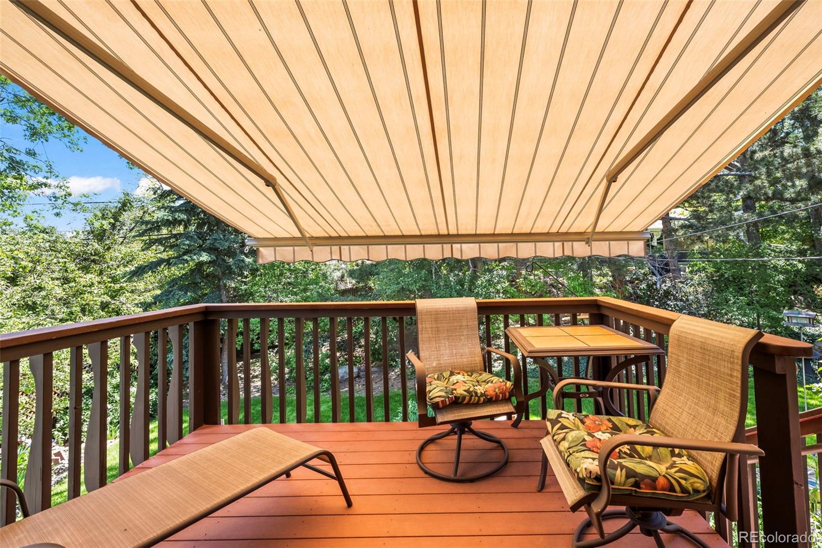 1560 Findlay Way Boulder, CO 80305 - Photo 26 of 40 a view of balcony with wooden floor and outdoor seating