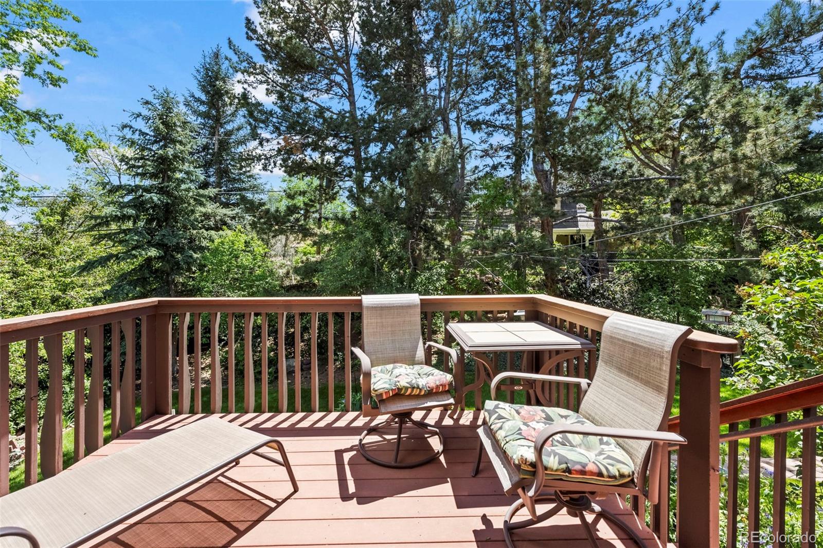 1560 Findlay Way Boulder, CO 80305 - Photo 27 of 40 a view of a chairs and table on the deck