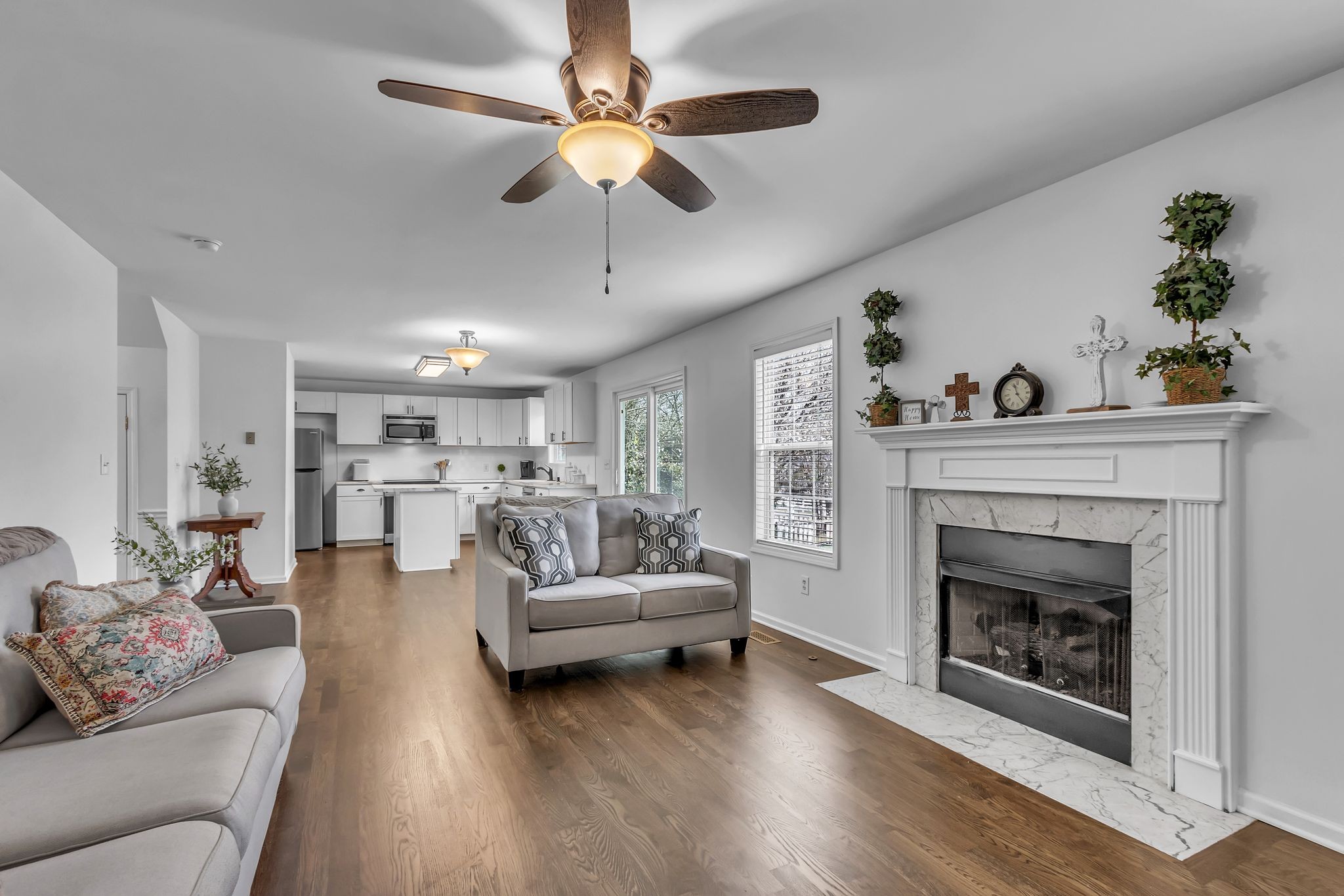2006 Trenton Drive Spring Hill, TN 37174 - Photo 13 of 36 a living room with furniture and a fireplace