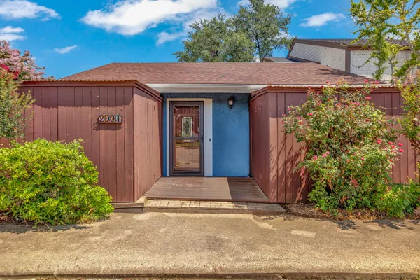 a front view of a house