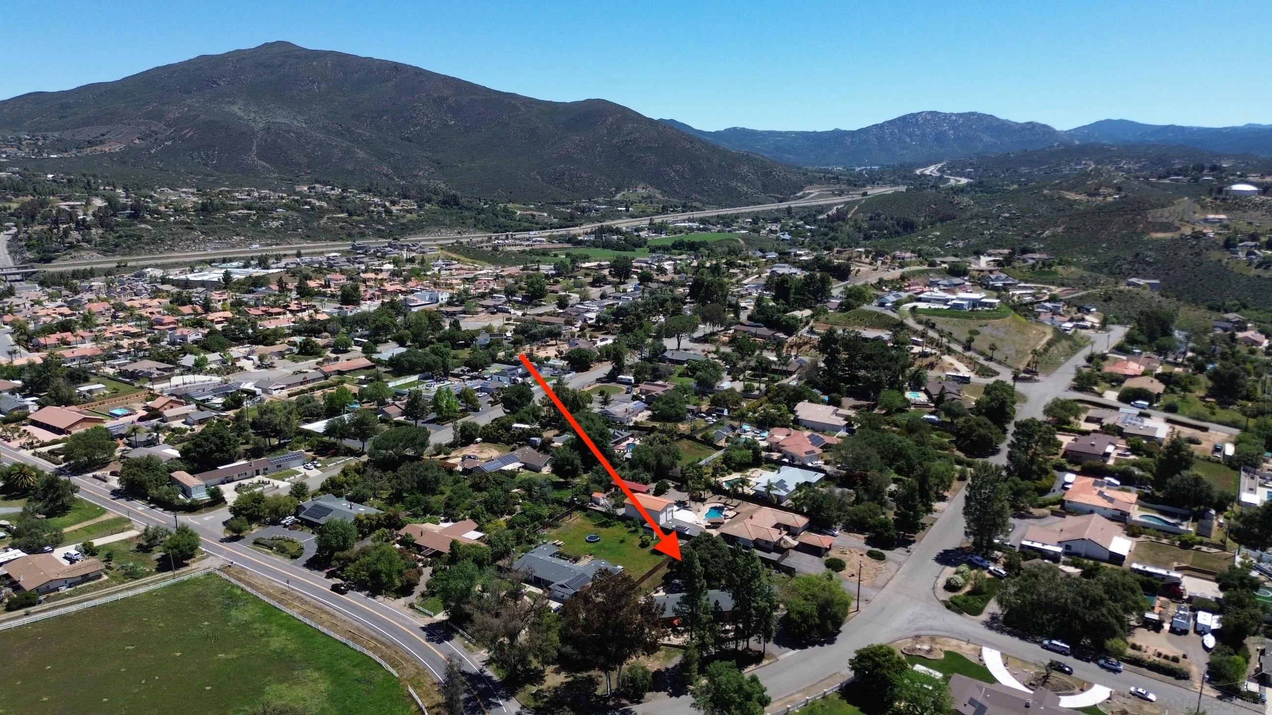 2824 Scenic View Road Alpine, CA 91901 - Photo 41 of 42 an aerial view of residential house and sandy dunes