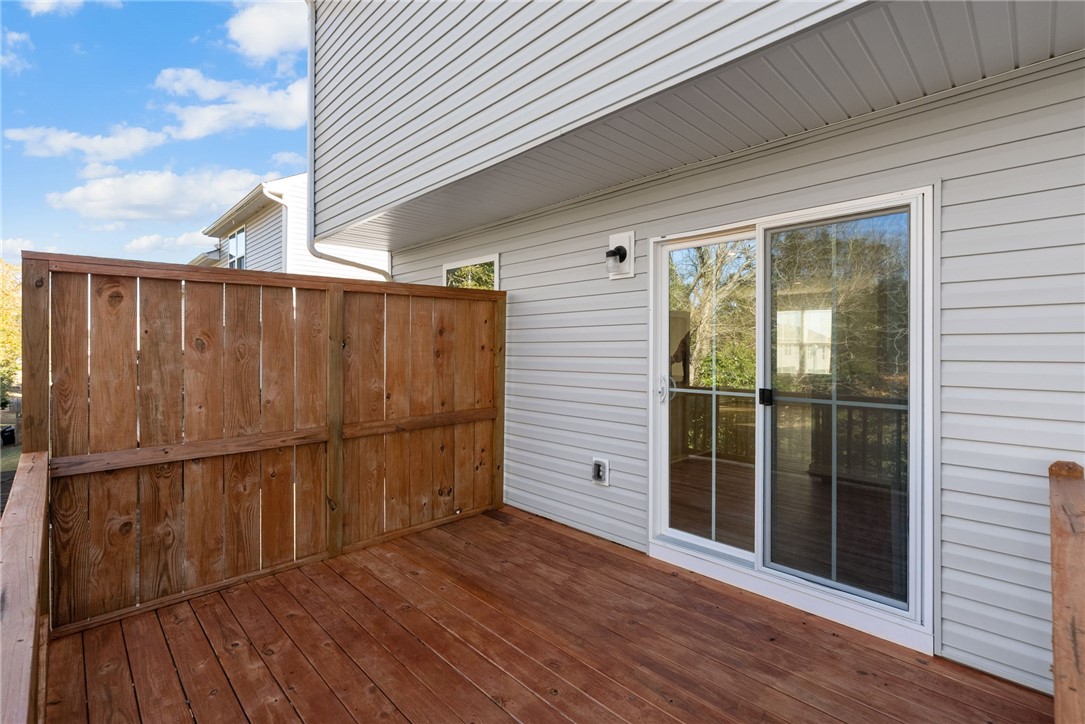 109 Brooklane Court Easley, SC 29642 - Photo 32 of 47 This outdoor space offers a private wood deck, perfect for relaxation and seamless indoor-outdoor living.