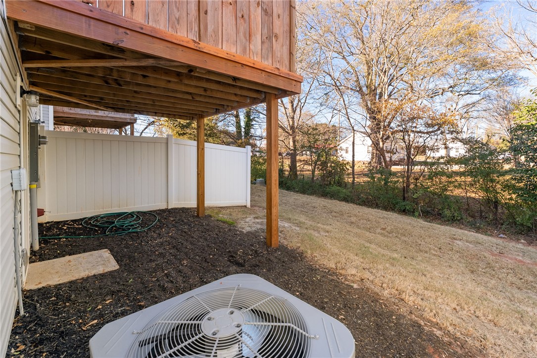 109 Brooklane Court Easley, SC 29642 - Photo 34 of 47 This private outdoor space features a spacious deck and fenced yard, perfect for enjoyment.
