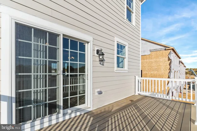 a view of a house with a large window