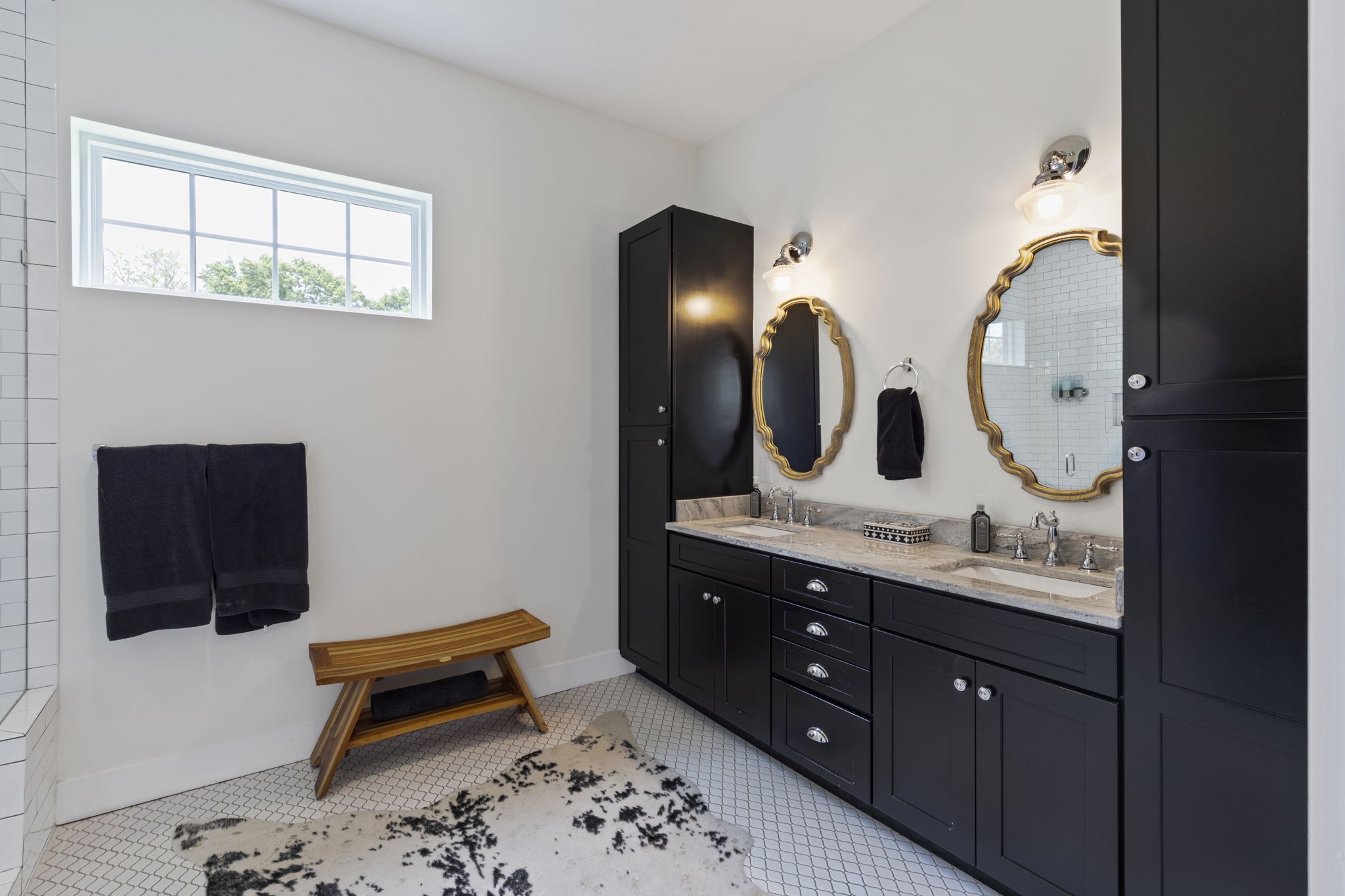 3209 Kinross Avenue Nashville, TN 37211 - Photo 26 of 48 a spacious bathroom with a double vanity sink and a mirror
