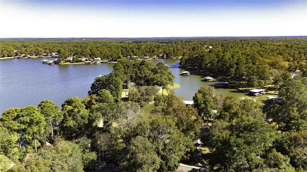 a view of lake and mountain