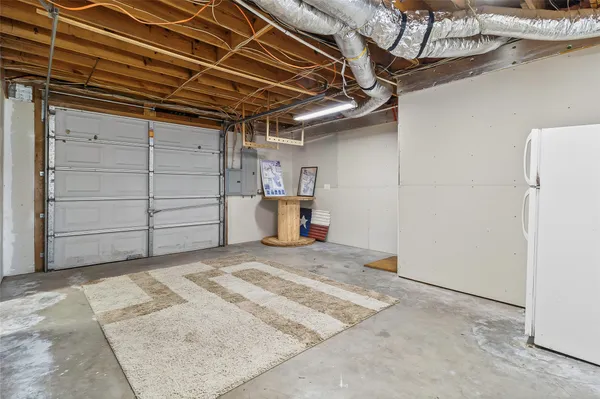 a view of a garage