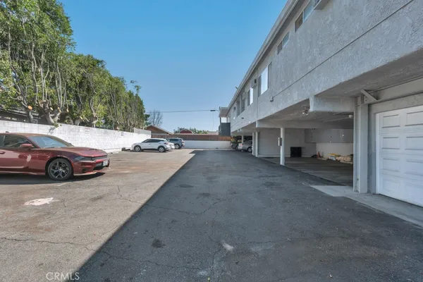 a view of a car garage