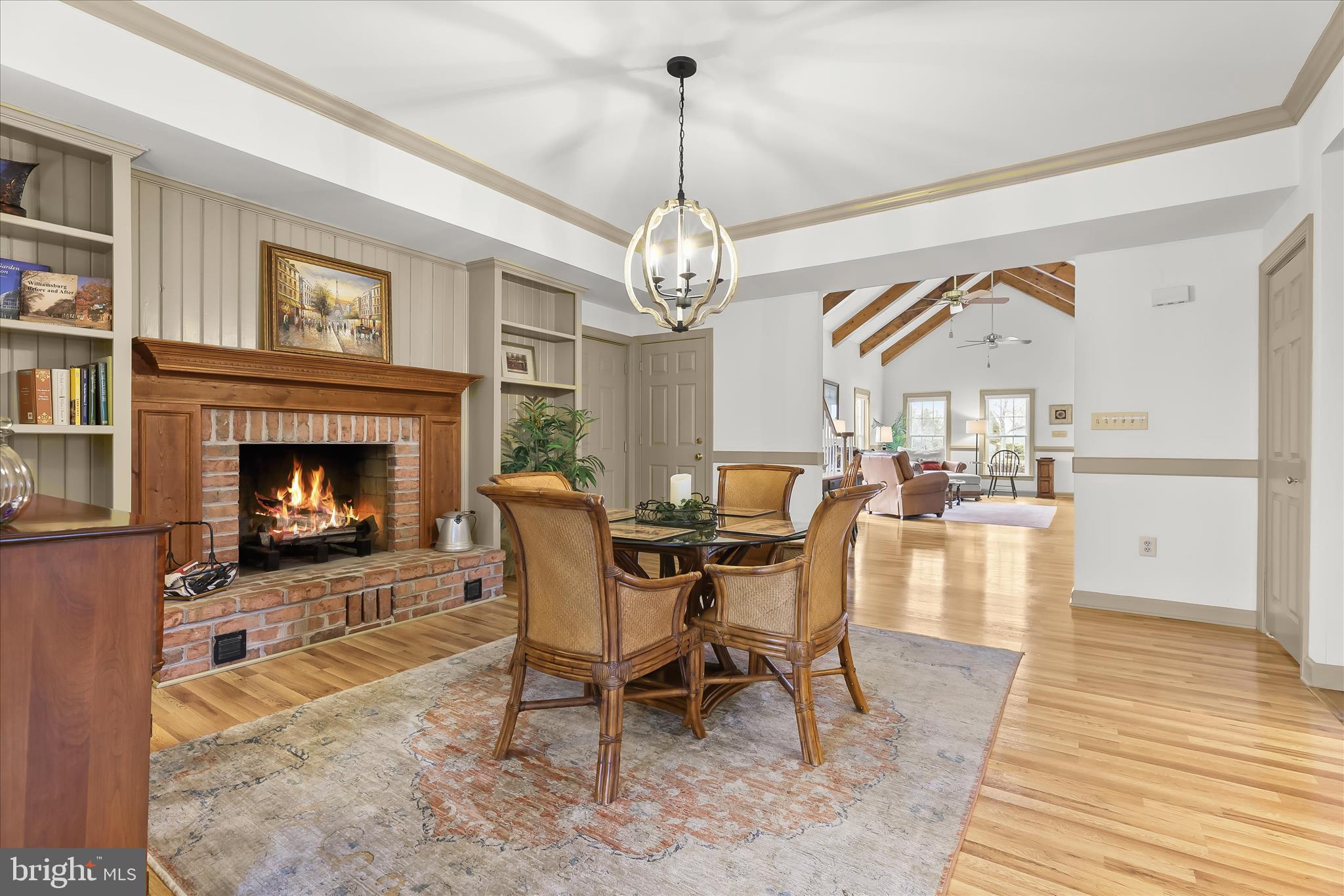 1302 Random Ridge Road Westminster, MD 21157 - Photo 91 of 145 Dining Room - Fireplace - Built-Ins