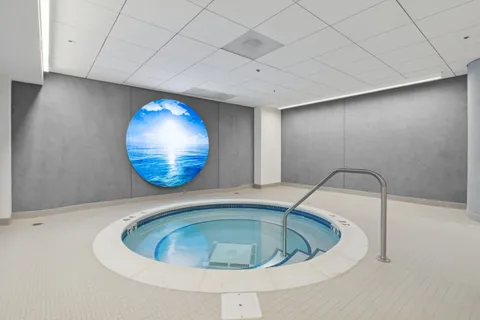 a front view of a building