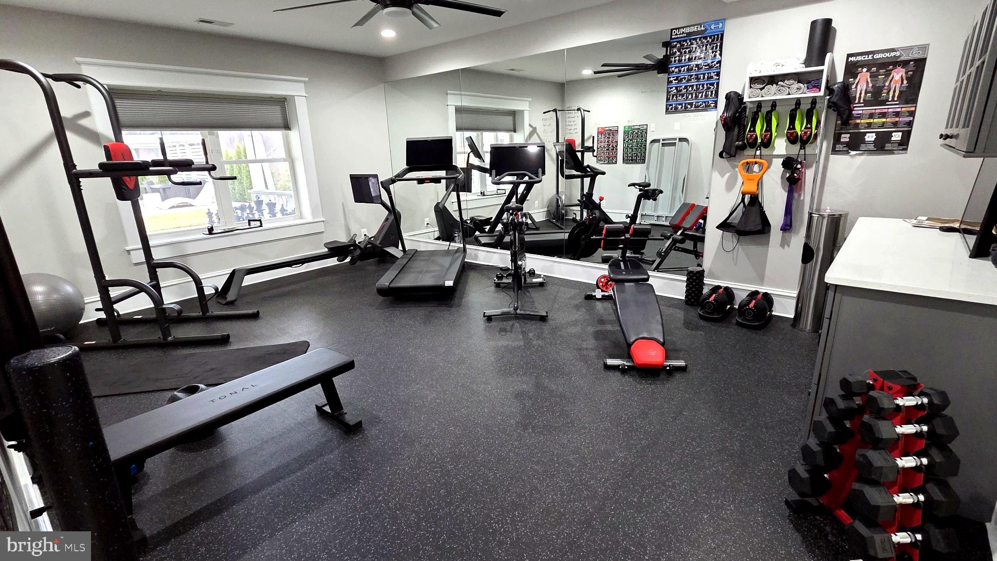14612 Bristow Road Manassas, VA 20112 - Photo 11 of 12 Home gym with modern fitness equipment.