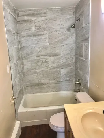 a bathroom with a sink and a bathtub