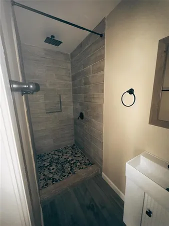 a bathroom with a sink and a toilet