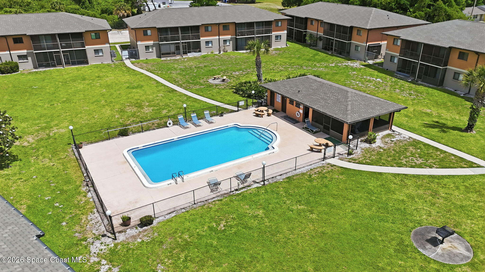 1702 University Lane, Unit 804 Cocoa, FL 32922 - Photo 24 of 25 an aerial view of a house