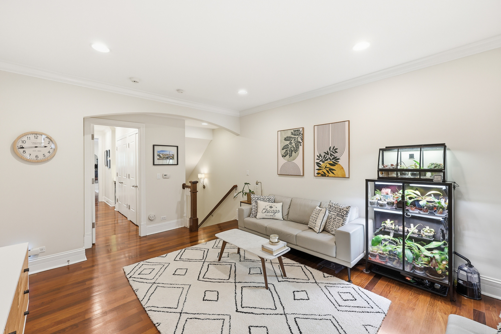 22 East Division Street, Unit 1 Chicago, IL 60610 - Photo 19 of 60 a living room with furniture and a wooden floor