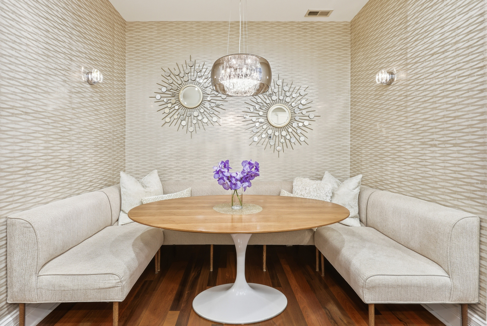 22 East Division Street, Unit 1 Chicago, IL 60610 - Photo 41 of 60 a view of a dining room with furniture and wooden floor
