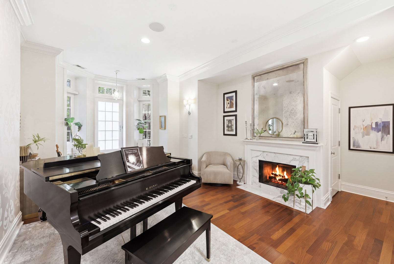 22 East Division Street, Unit 1 Chicago, IL 60610 - Photo 7 of 60 a living room with furniture and a fireplace