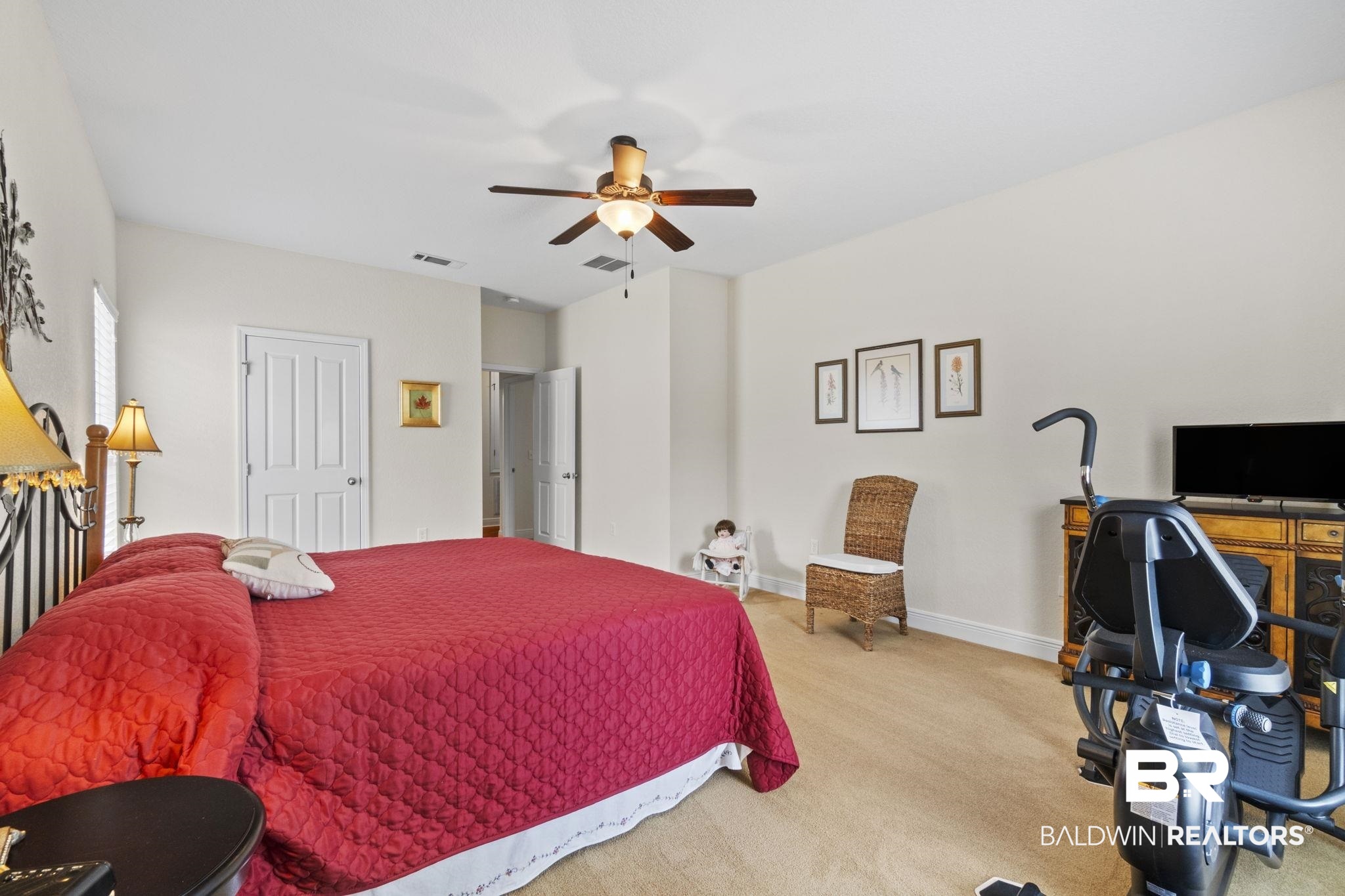 8664 Foxtail Loop Pensacola, FL 32526 - Photo 26 of 64 Carpeted bedroom with a ceiling fan and baseboards