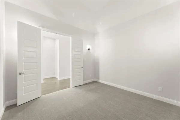 a view of an empty room