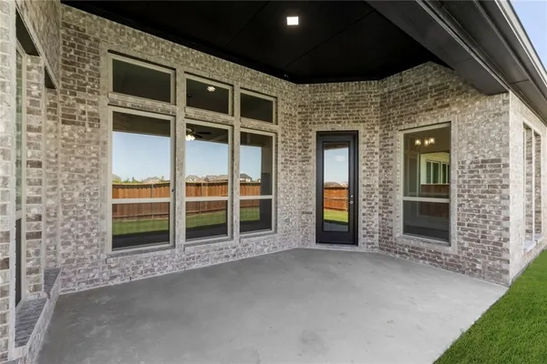 a view of front door