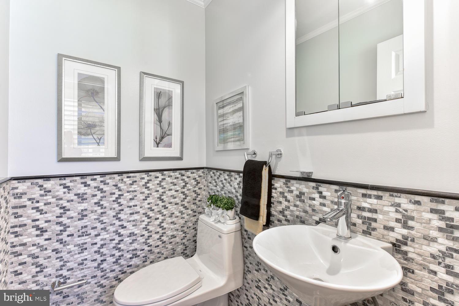 11803 Tree Fern Court Reston, VA 20191 - Photo 15 of 38 Powder Room With Luxury Finishes and Toto Toilet