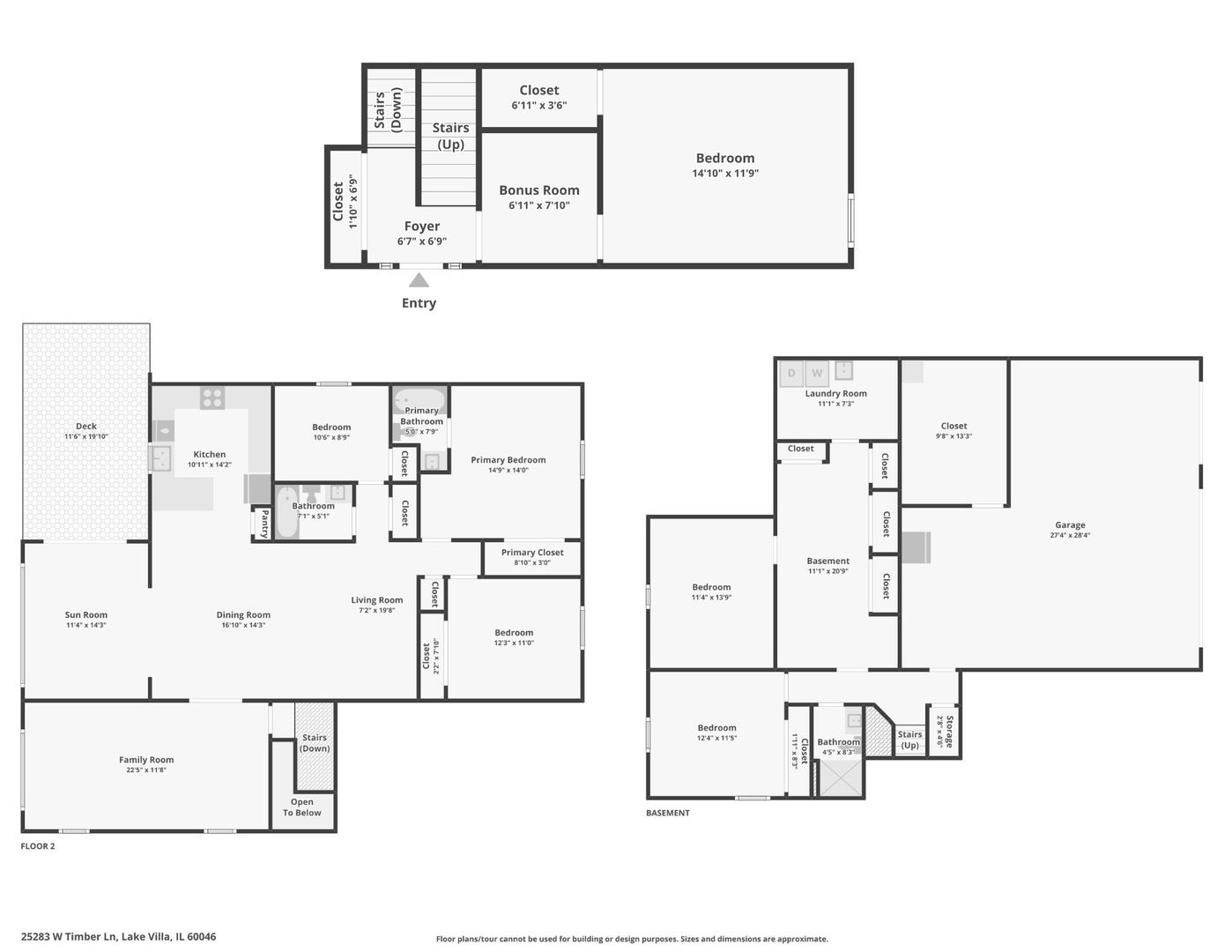 25283 Timber Lane Lake Villa, IL 60046 - Photo 49 of 49 a black and white photo of a shelf