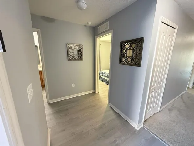 a view of a room with storage