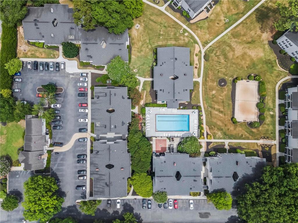 1150 Collier Road Northwest, Unit A1 Atlanta, GA 30318 - Photo 24 of 27 an aerial view of residential houses with outdoor space