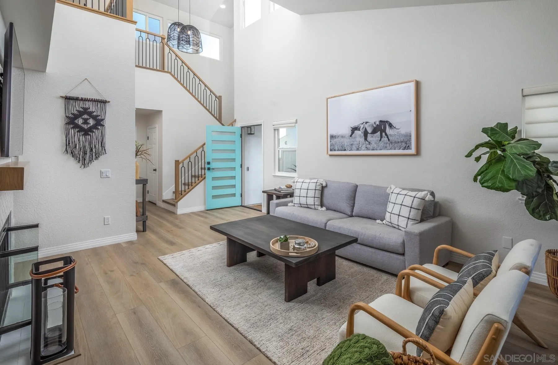 588 Melba Road Encinitas, CA 92024 - Photo 5 of 23 a living room with furniture and wooden floor