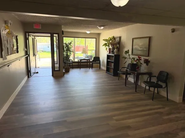 a view of a living room