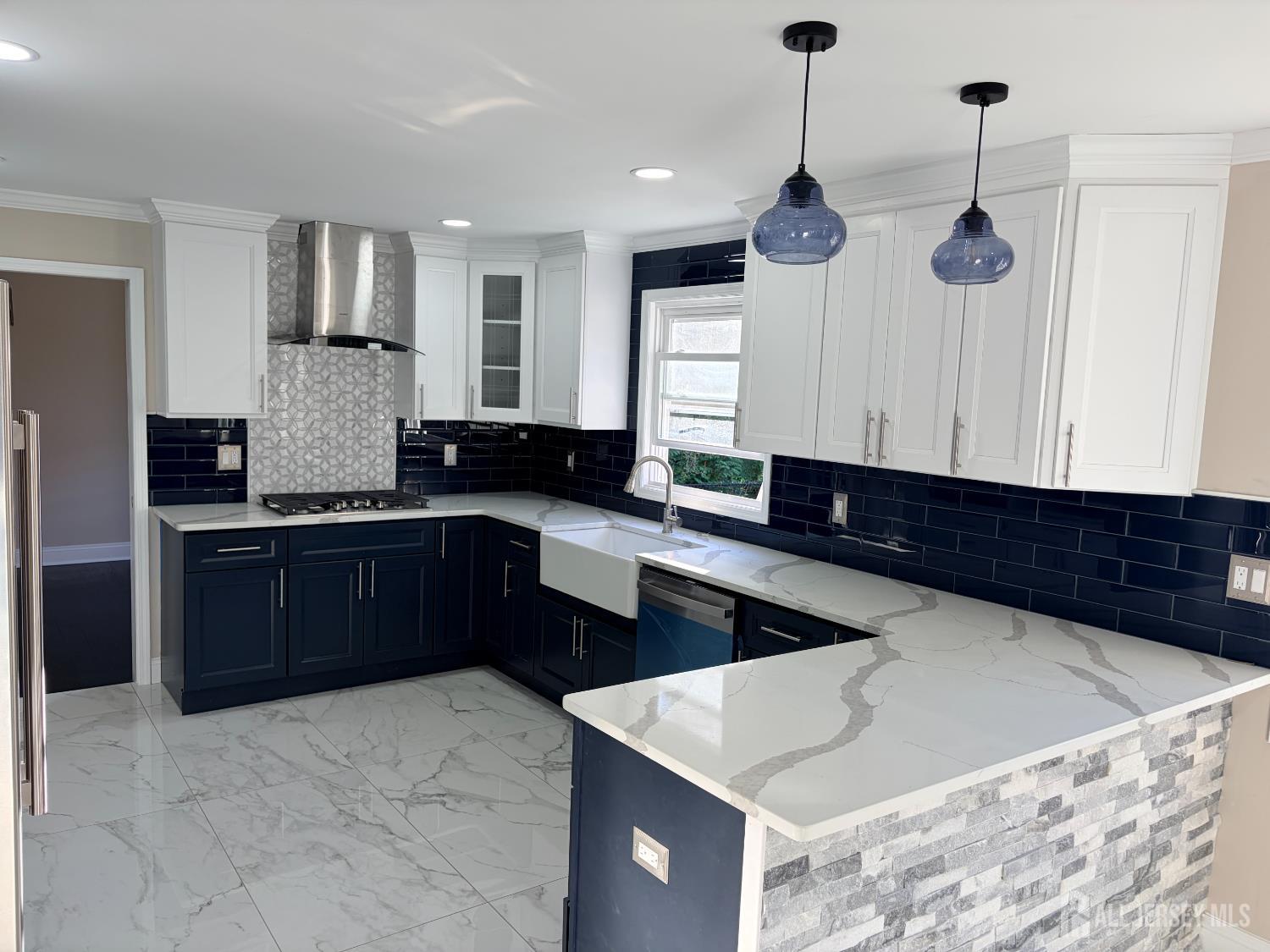 1 Sussex Road East Brunswick, NJ 08816 - Photo 7 of 60 a kitchen with granite countertop a sink and a stove