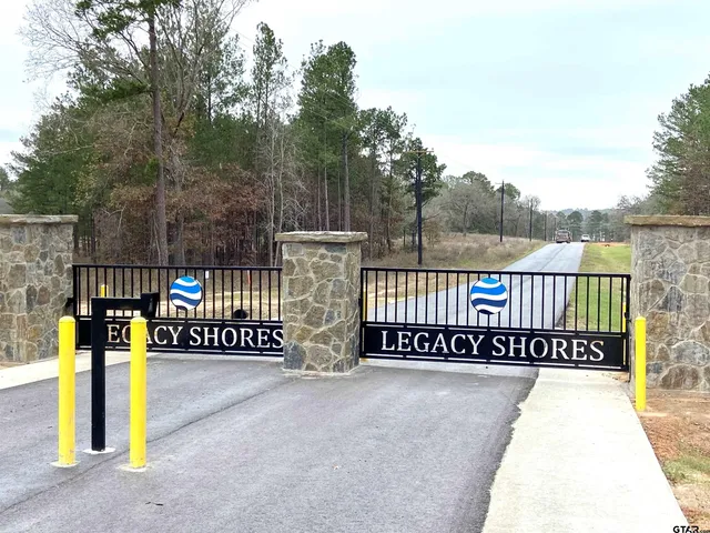 a view of snow covered with trees