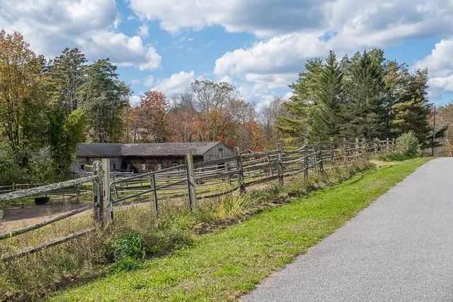 a view of an outdoor space with a lake view