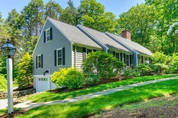 8 Tamarack Road Weston, MA 02493 - Photo 23 of 23 a view of a house with yard and a garden