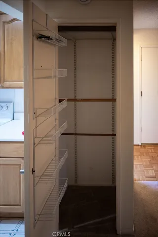 a view of a closet