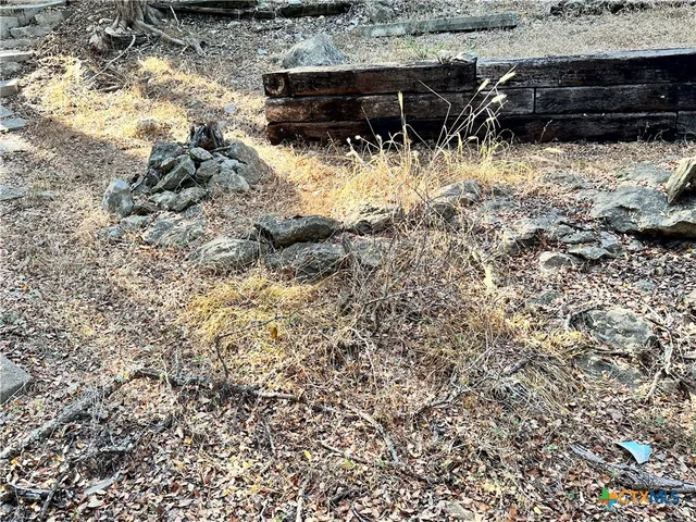 a view of back yard of the house