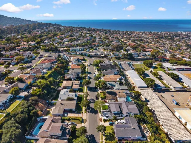 an aerial view of a city